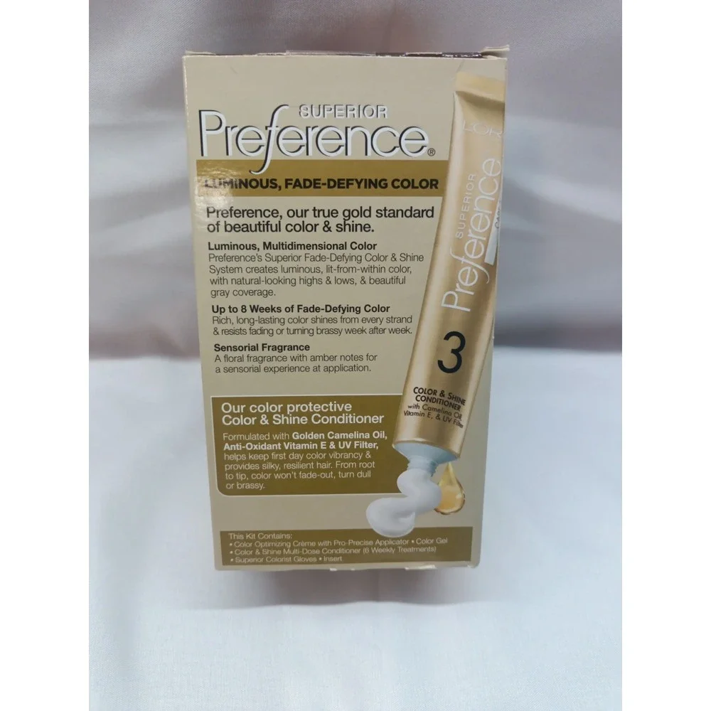 L'Oreal Paris Superior Preference Fade-Defying Hair Color #6AM Light Amber Brown